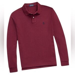 NWOT long sleeve Polo Ralph Lauren Classic Fit Mesh Polo shirt. Size medium